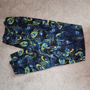 OS LuLaRoe Peacock Leggings